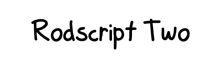 Rodscript Two Font