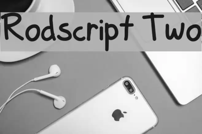 Rodscript Two Font examples