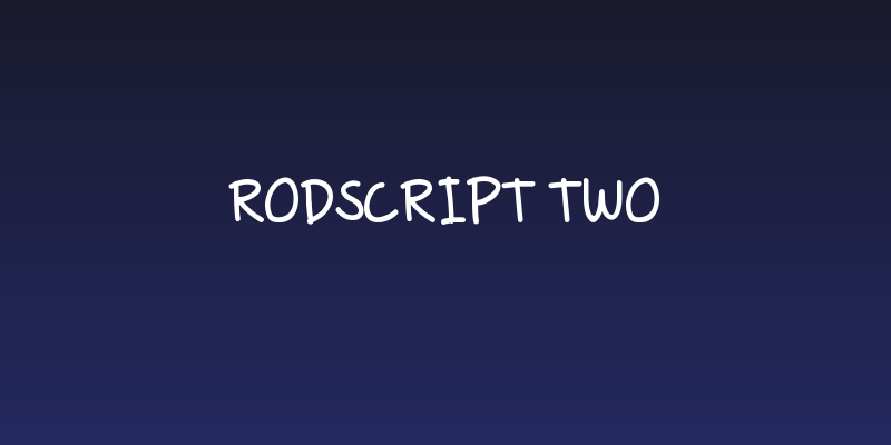 Rodscript Two Social Header