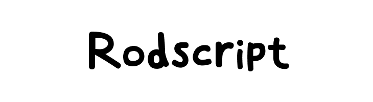 Rodscript  les polices de caractères gratuit tlcharger