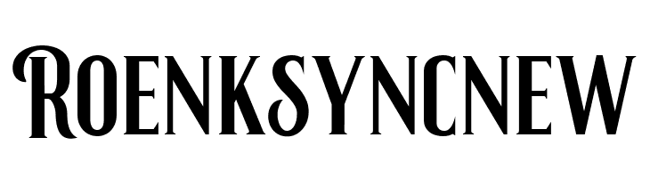 Roenksyncnew  Frei Schriftart Herunterladen