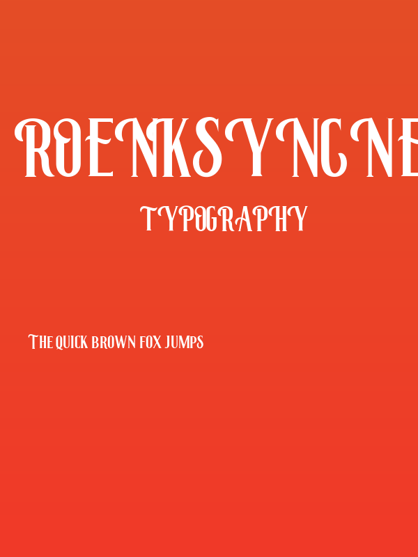 Roenksyncnew Poster