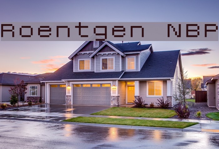 Roentgen NBP Font examples