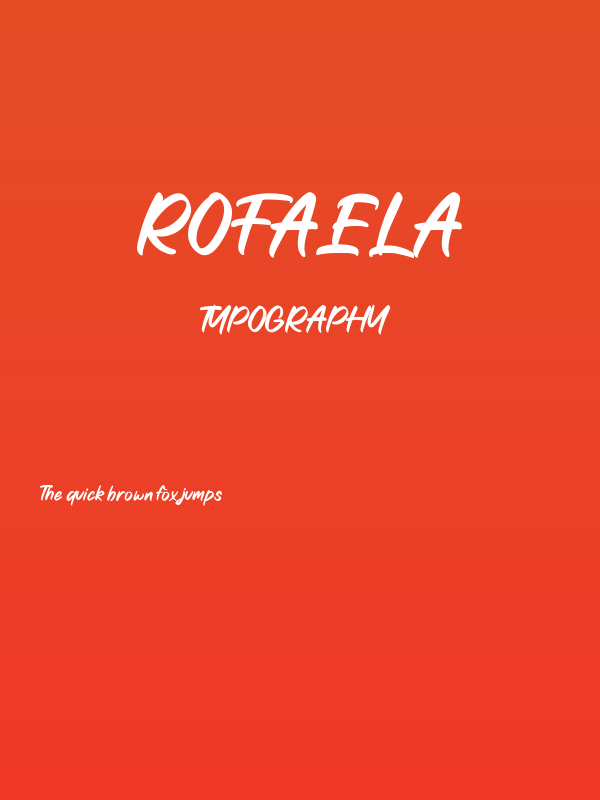 Rofaela Poster