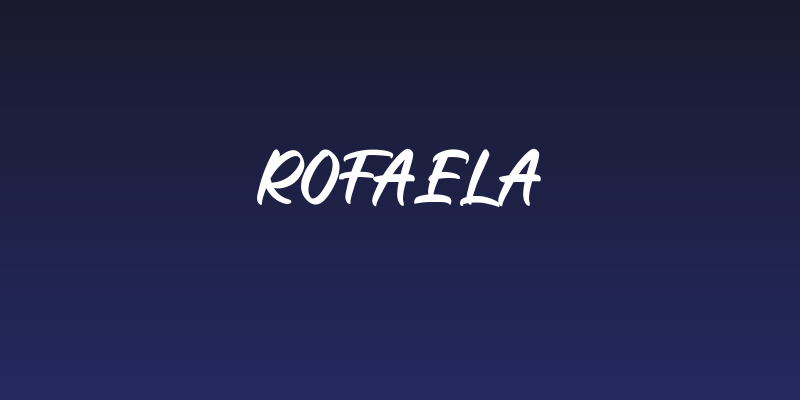 Rofaela Social Header