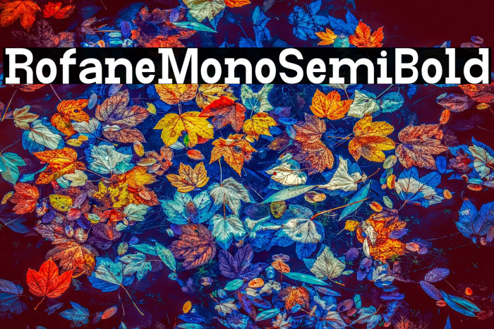 Rofane Mono Semi Bold Example 1