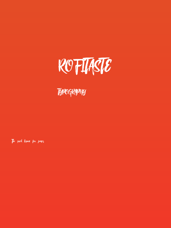RofiTaste Poster