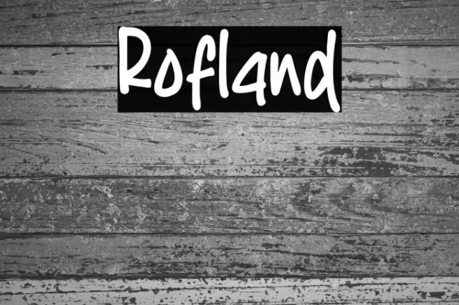Rofland Font examples