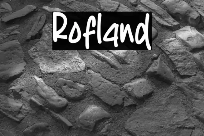 Rofland Font examples