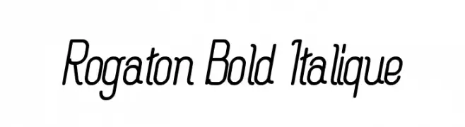 Rogaton Bold Italique 