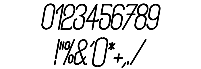 Rogaton Bold Italique Font OTHER CHARS