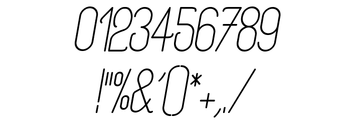 Rogaton Italique Font OTHER CHARS