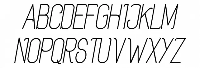 Rogaton Italique Schriftart Groß