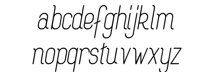 Rogaton Italique Font LOWERCASE