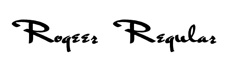Rogeer Regular フォント