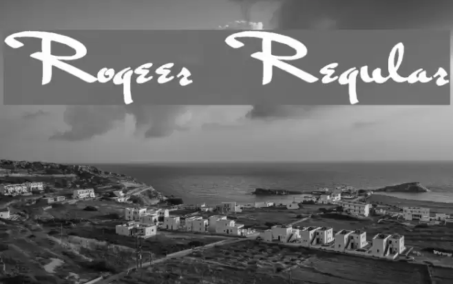 Rogeer Regular Font examples