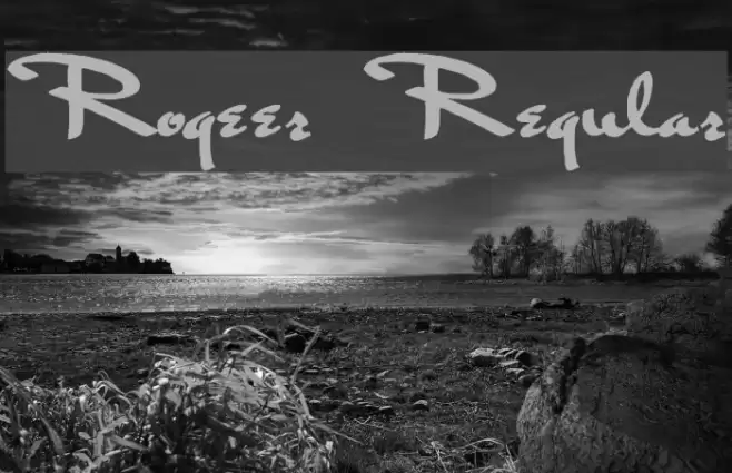 Rogeer Regular Font examples