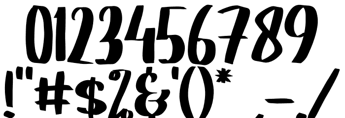 Roger Bold Font OTHER CHARS