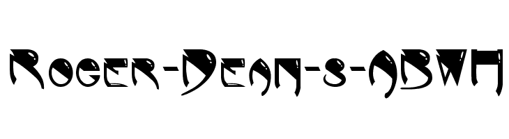 Roger-Dean-s-ABWH  フリーフォントのダウンロード