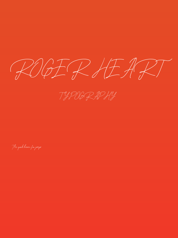 Roger Heart Poster