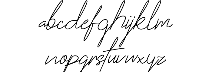 Roger Heart Font LOWERCASE