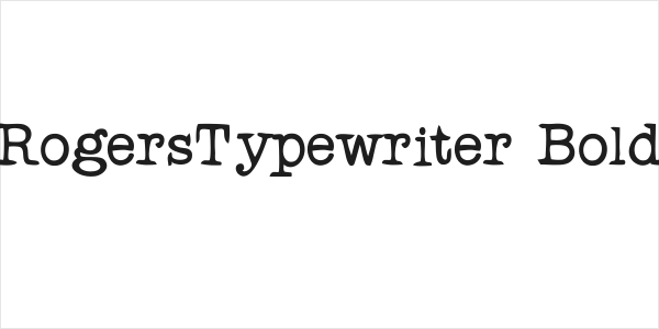 RogersTypewriter Bold Logo