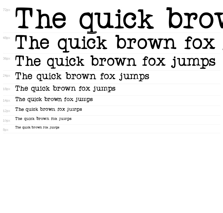 RogersTypewriter Bold Waterfall