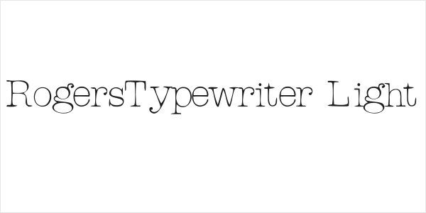RogersTypewriter Light Logo