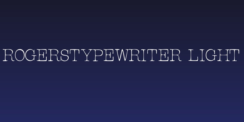 RogersTypewriter Light Social Header