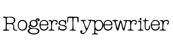 RogersTypewriter Шрифта