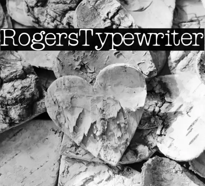 RogersTypewriter Шрифта examples