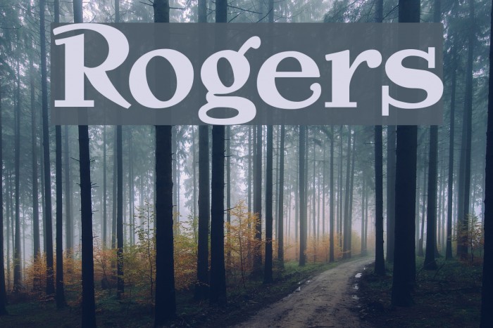 Rogers Font examples