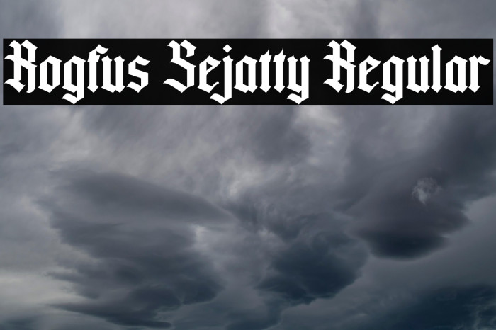 Rogfus Sejatty Regular Example 2