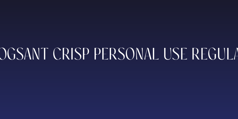 Rogsant Crisp PERSONAL USE Regular Social Header