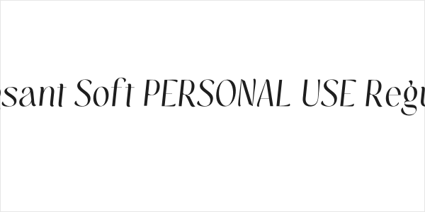 Rogsant Soft PERSONAL USE Regular Logo