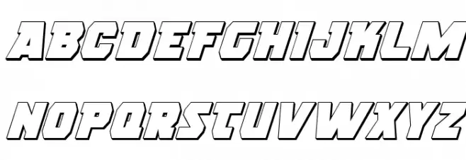 Rogue Hero 3D Italic Polices MAJUSCULES