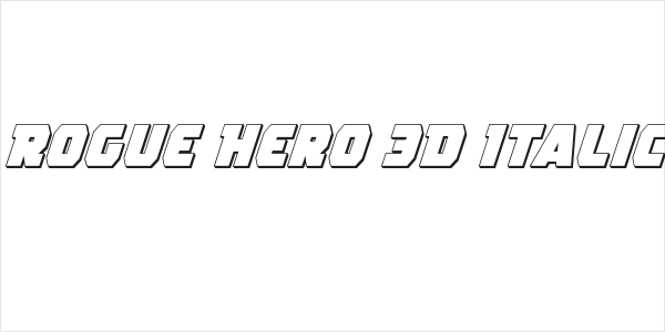 Rogue Hero 3D Italic Logo