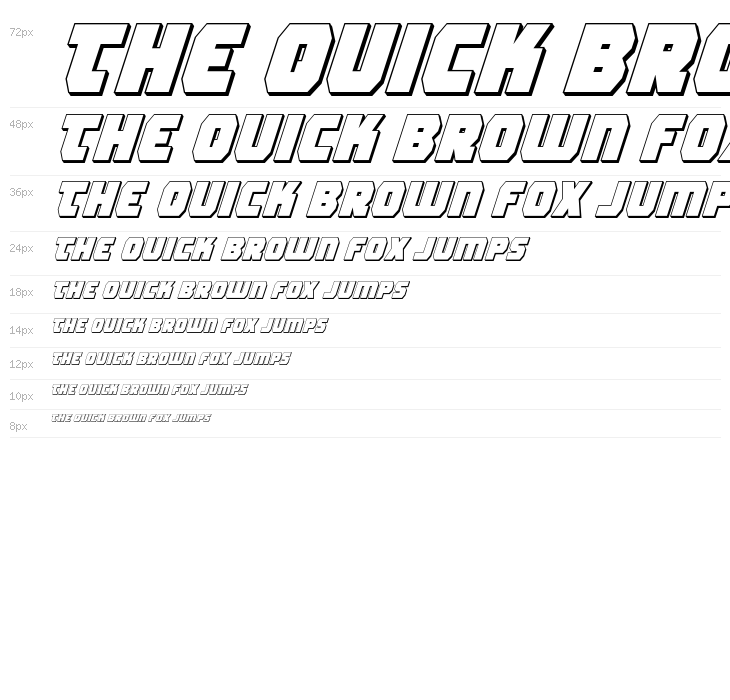 Rogue Hero 3D Italic Waterfall