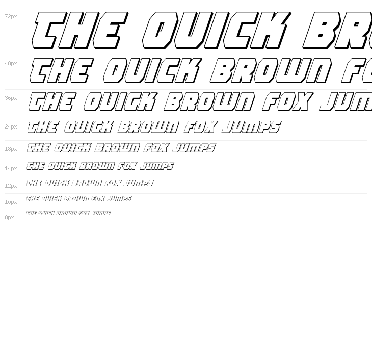 Rogue Hero 3D Italic Waterfall