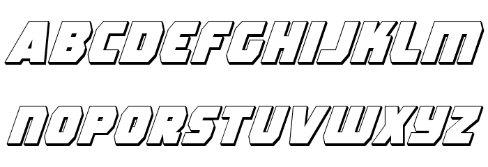 Rogue Hero 3D Italic Шрифта строчной