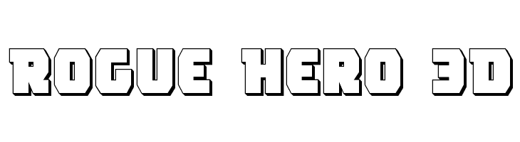 Rogue Hero 3D  Free Fonts Download
