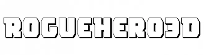 Rogue Hero 3D  Frei Schriftart Herunterladen