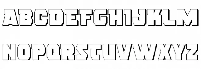 Rogue Hero 3D Шрифта ВЕРХНИЙ