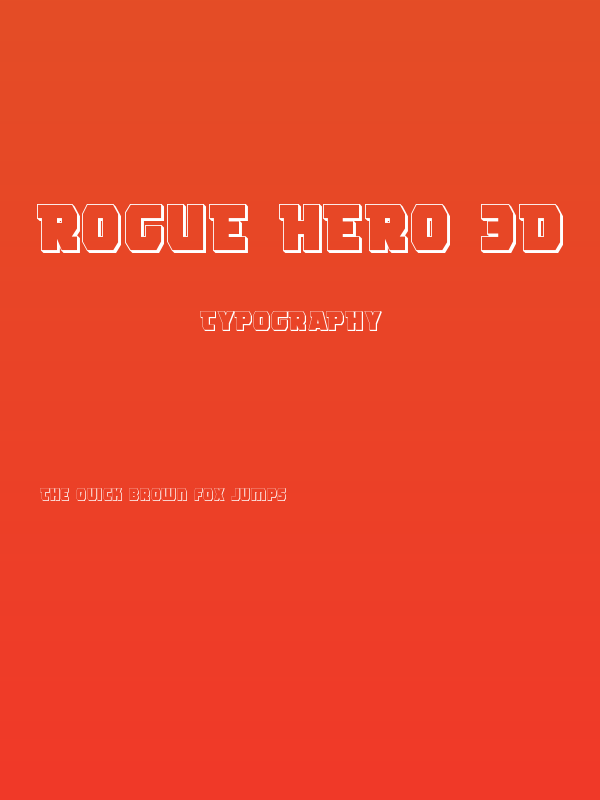 Rogue Hero 3D Poster