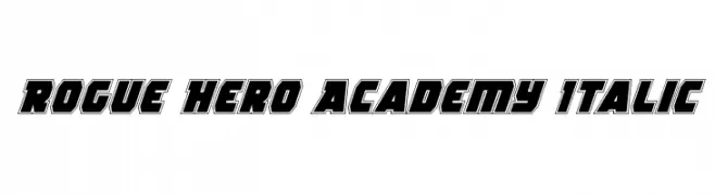 Rogue Hero Academy Italic  Free Fonts Download