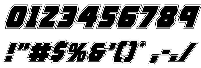 Rogue Hero Academy Italic Font OTHER CHARS