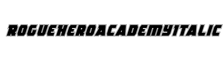 Rogue Hero Academy Italic  免费字体下载
