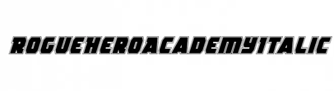 Rogue Hero Academy Italic  Скачать бесплатные шрифты