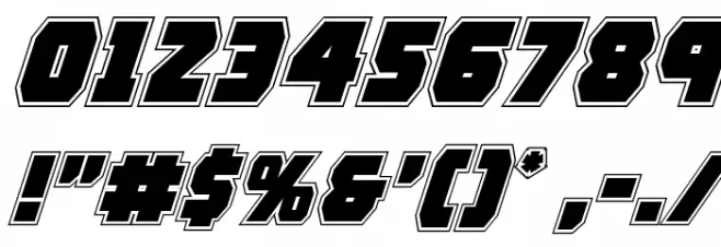 Rogue Hero Academy Italic Font OTHER CHARS