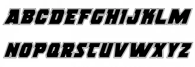 Rogue Hero Academy Italic Schriftart Groß